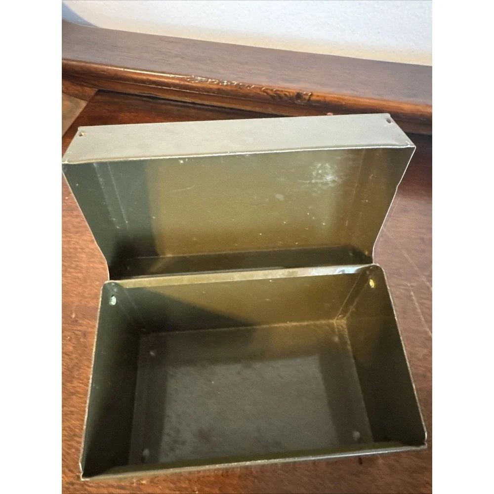 VTG 1858-19?? Chicago YMCA SCHOOLS Chicago, Illinois Metal Storage File Box